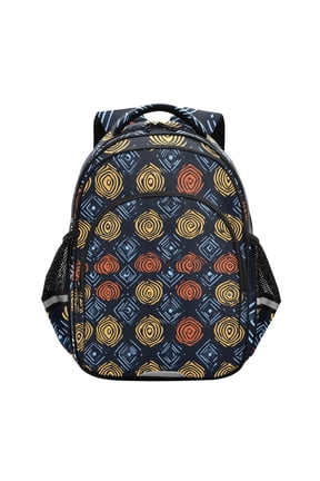 Abstract Circle School Backpack Elementary Bag Bookbag Travel Rucksack