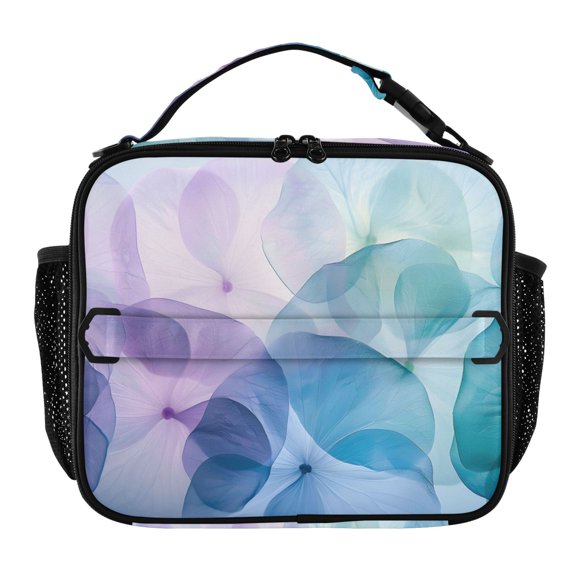 ALAZA Abstract Flowers Magic Lunch Box Insulated Lunch Bag Cooler Tote with Shoulder Strap