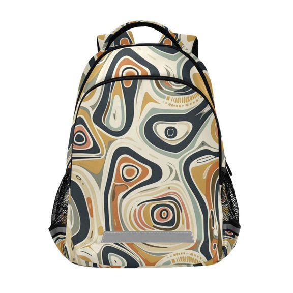 ALAZA Abstract Graffiti Backpack Elementary School Bag Bookbag Travel Rucksack