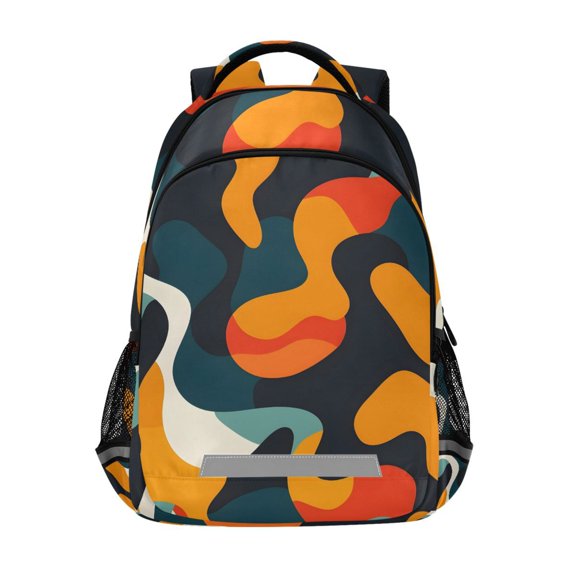 ALAZA Abstract Graffiti Backpack Elementary School Bag Bookbag Travel Rucksack