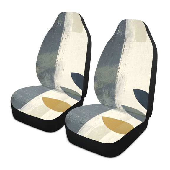 ALAZA Abstract Leaves Car Seat Covers 2 PCs Universal Auto Front Seats Interior Protector
