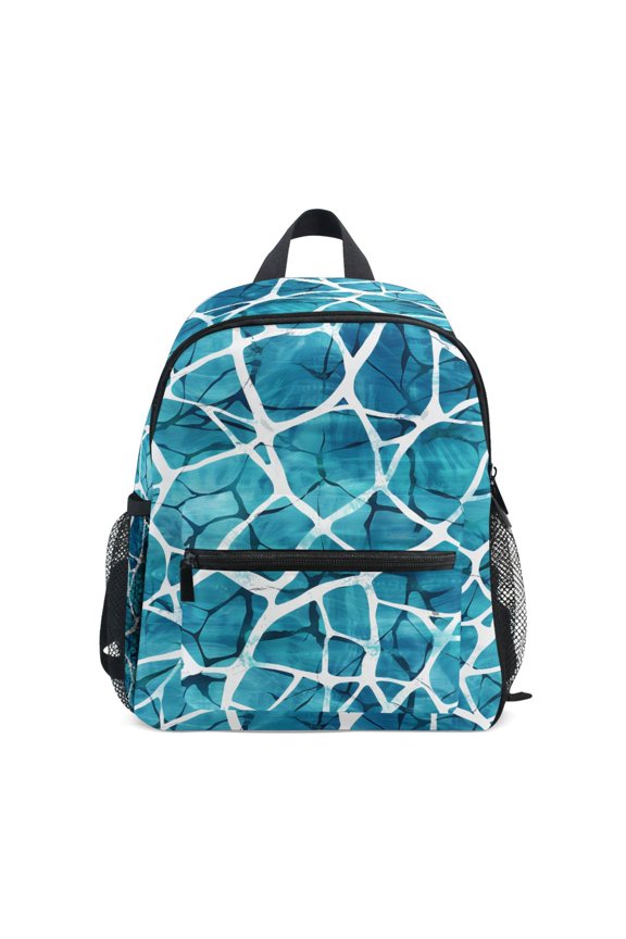 Abstract Marble School Backpack Small Bookbag Mini Bags