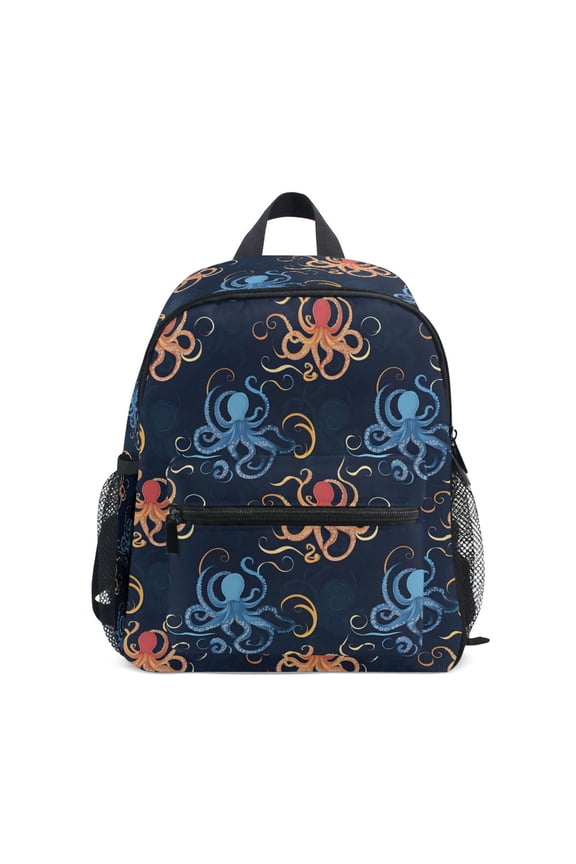 Abstract Octopus School Backpack Small Bookbag Mini Bags