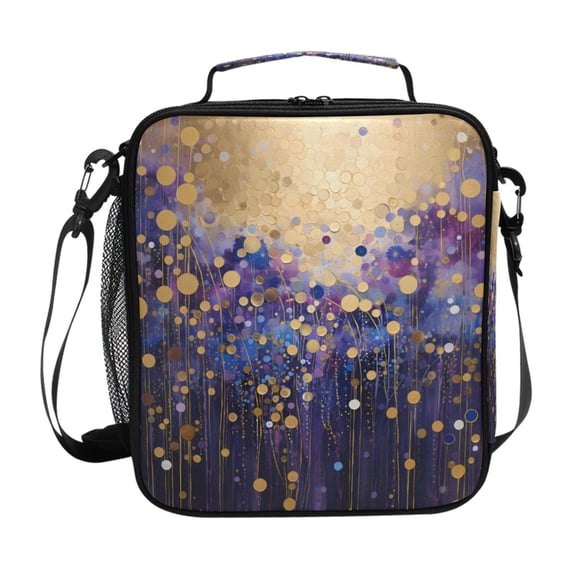 ALAZA Abstract Polka Dots Lunch Box Insulated Lunch Bag Reusable Thermal Cooler Tote School Picnic