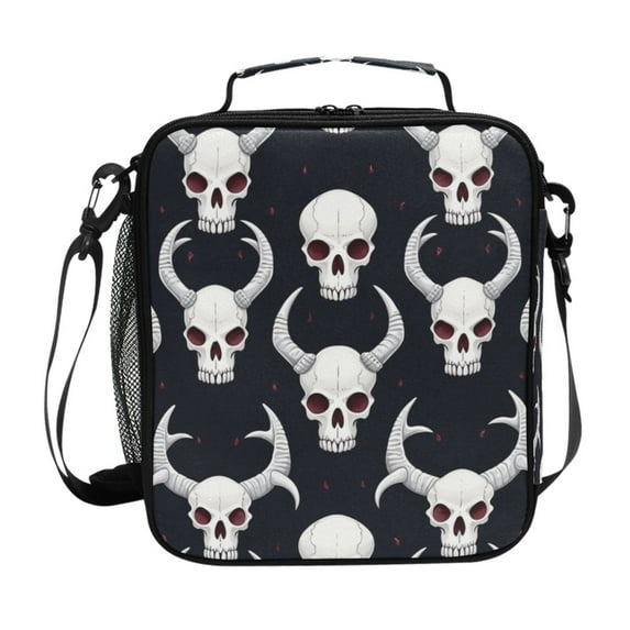 ALAZA Abstract Skeleton Skull Lunch Box Insulated Lunch Bag Reusable Thermal Cooler Tote School Picnic