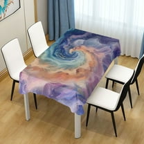 ALAZA Abstract Tie-dye Rectangle Tablecloth Tablecover Dinning Table Cloth 54"x54"