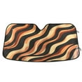 thumbnail image 1 of ALAZA Abstract Wavy Line Pattern Windshield Sun Shade Car Foldable Visor Block UV Rays Protector 55"x27.6", 1 of 8