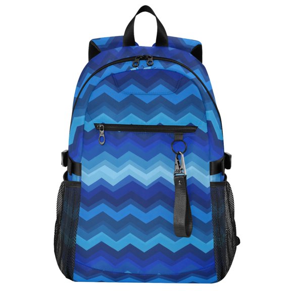ALAZA Abstract Zigzag Pattern School Backpack Travel Laptop Bag College Bookbag Casual Daypack for Women Men