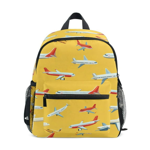 ALAZA Airplane Yellow-d2 School Backpack Small Bookbag Mini Bags