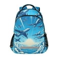 thumbnail image 1 of ALAZA Airplanes Flying Backpack Elementary School Bag Bookbag Travel Rucksack, 1 of 7