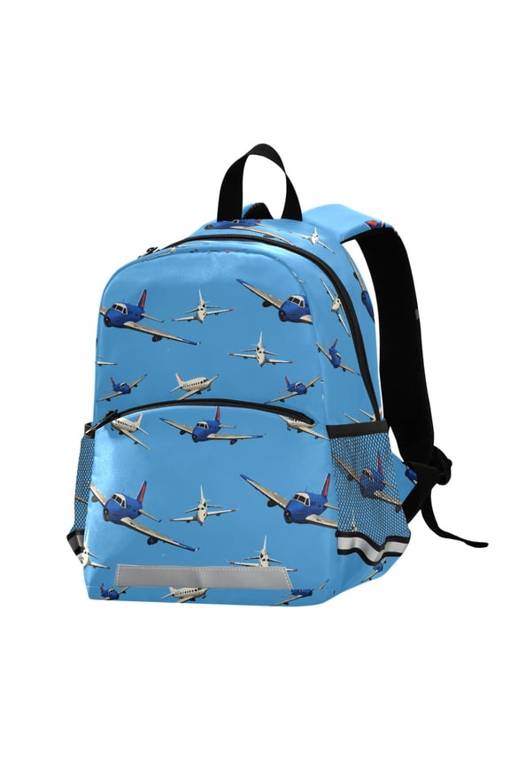Airplanes Flying School Backpack Elementary Student Bookbag