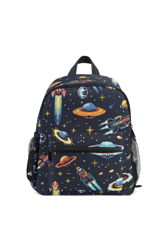 Aliens and Space School Backpack Small Bookbag Mini Bags