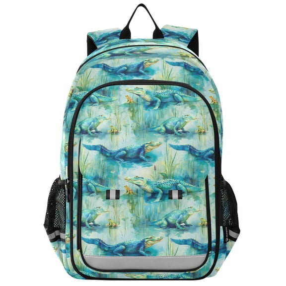 ALAZA Alligator Frogs Laptop Backpack Purse Travel Bag Casual School Bookbag Rucksack for Women Men