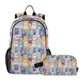 thumbnail image 1 of ALAZA Alpacas School Backpack Lunch Box Set Student Bookbag, 1 of 7