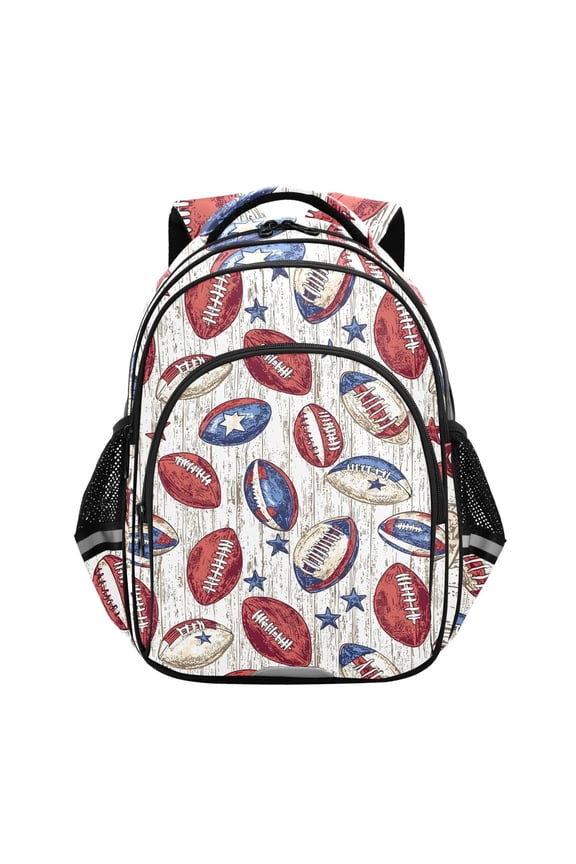 American Rugby Football School Backpack Elementary Bag Bookbag Travel Rucksack