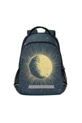 An Artistic Moon Backpack Elementary School Bag Bookbag Travel Rucksack