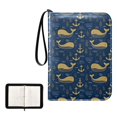 thumbnail image 1 of ALAZA Anchor Whales Trading Card Binder 4 Pocket Cards Collection Album 400 Folder Holder, 1 of 6