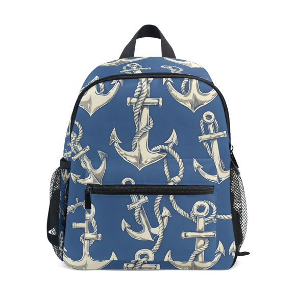 ALAZA Anchors on Blue School Backpack Small Bookbag Mini Bags
