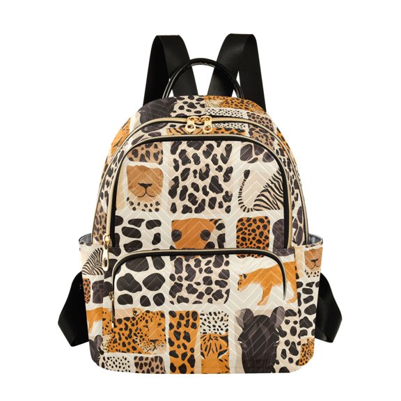 ALAZA Animal Skins Leopard Womens Travel Laptop Backpack Large Daypack Ladies Shoulder Bags S