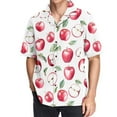thumbnail image 1 of ALAZA Apples Pattern Men's Hawaiian Shirt Short Sleeve Casual Button Down Shirts M, 1 of 6