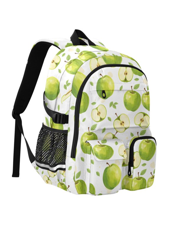 Apples Print Student Backpack School Bookbag Large Laptop Daypack Travel Bag