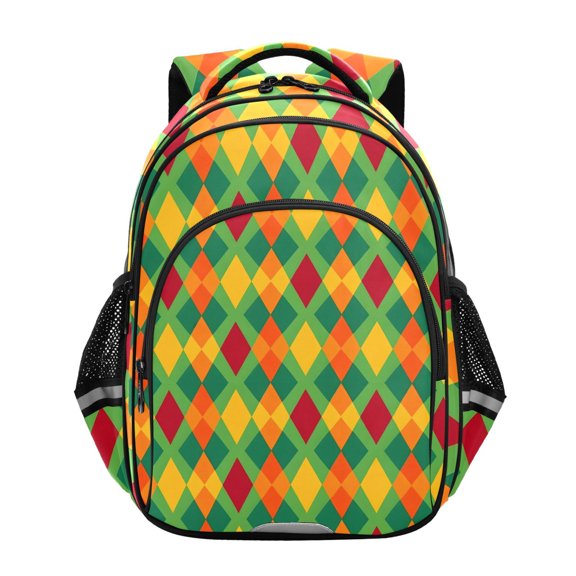 ALAZA Art Checkered Grid School Backpack Elementary Bag Bookbag Travel Rucksack