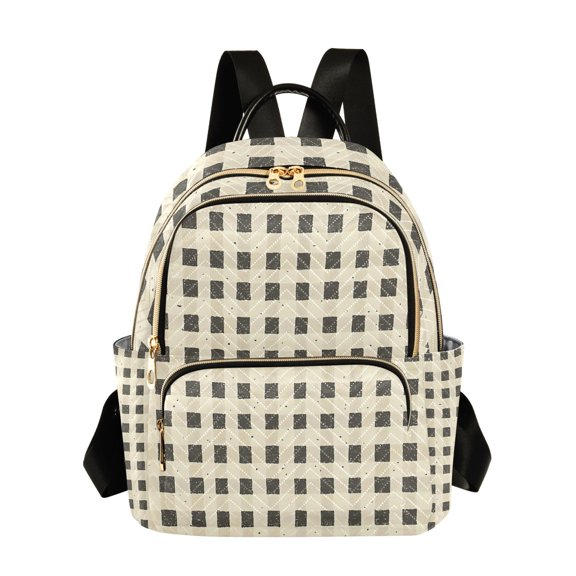ALAZA Art Checkered Womens Travel Laptop Backpack Large Daypack Ladies Shoulder Bags S