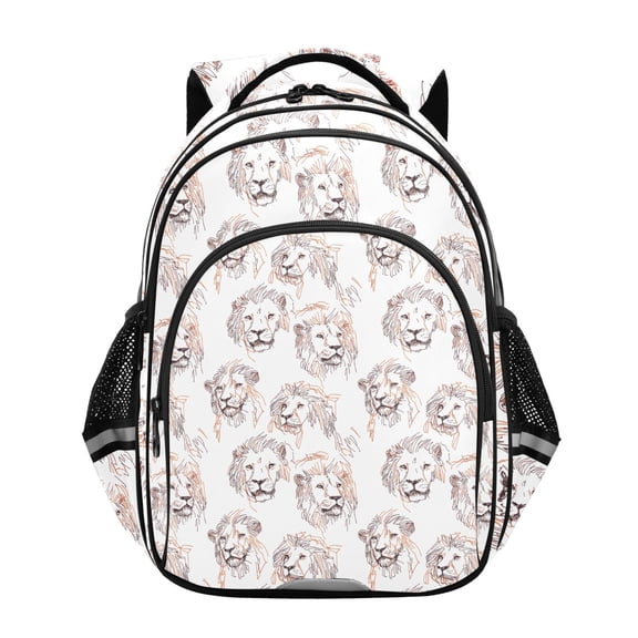 ALAZA Art Lions School Backpack Elementary Bag Bookbag Travel Rucksack