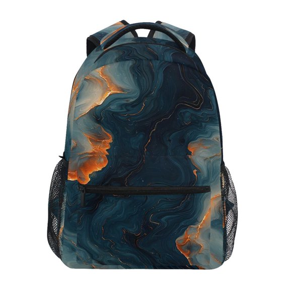 ALAZA Art Marble Pattern Kids School Backpack Elementary Student Bookbag Laptop Bags Travel Daypack for Girls Boys