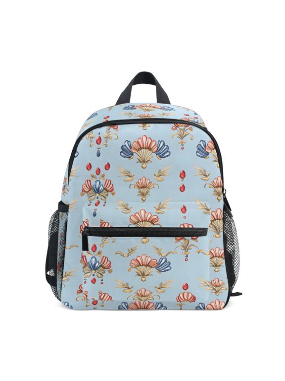 Art Seashells Toddler Backpack for Preschool Kindergarten Kids Bags