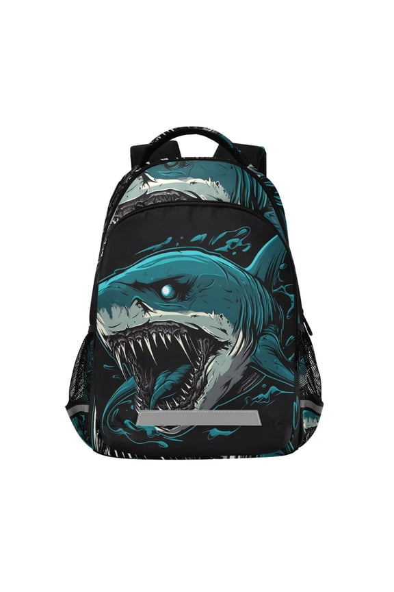 Art Shark Backpack Elementary School Bag Bookbag Travel Rucksack
