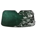 thumbnail image 1 of ALAZA Art Silver Green Windshield Sun Shade Car Foldable Sun Visor Block UV Rays Protector 55"x27.6", 1 of 8