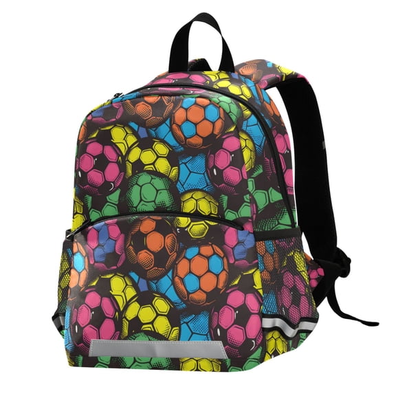 ALAZA Art Soccer Footballs School Backpack Elementary Student Bookbag