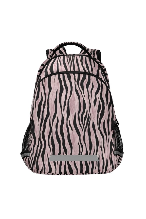 Art Zebras Print-1 Pattern Backpack Elementary School Bags Student Bookbag Travel Rucksack