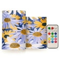 thumbnail image 1 of ALAZA Artistic Daisy Flower 2 PCs LED Flickering Flameless Candles with Remote Timer Battery Operated Candle, 1 of 7