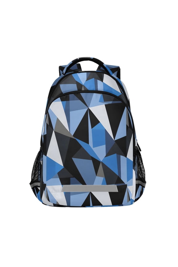 Artistic Triangle Geometry Backpack Elementary School Bag Bookbag Travel Rucksack
