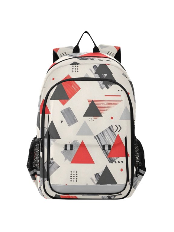 Artistic Triangle Geometry Laptop Backpack Purse Travel Bag Casual School Bookbag Rucksack for Women Men