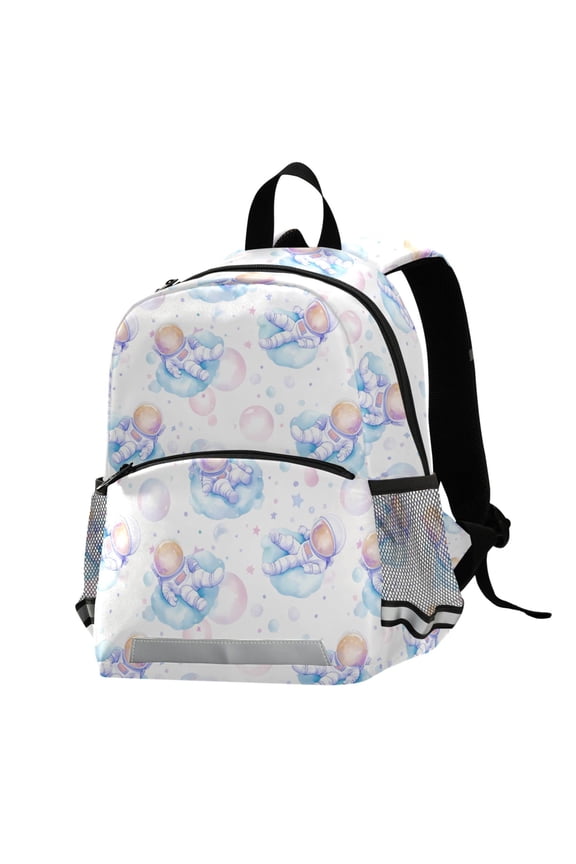 Astronaut Bubbles School Backpack Elementary Student Bookbag