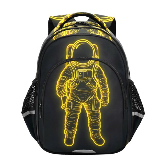 ALAZA Astronaut Neon Print School Backpack Elementary Bag Bookbag Travel Rucksack