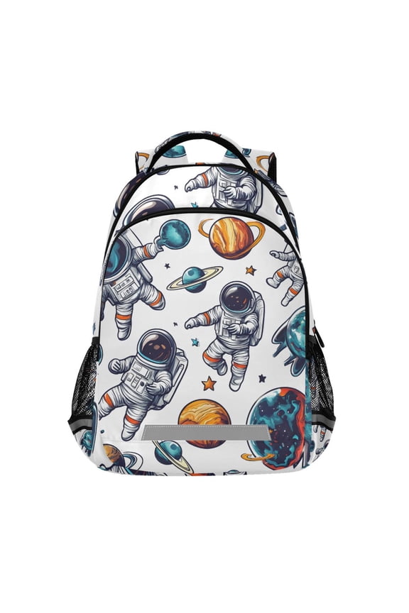 Astronaut Planet Backpack Elementary School Bag Bookbag Travel Rucksack