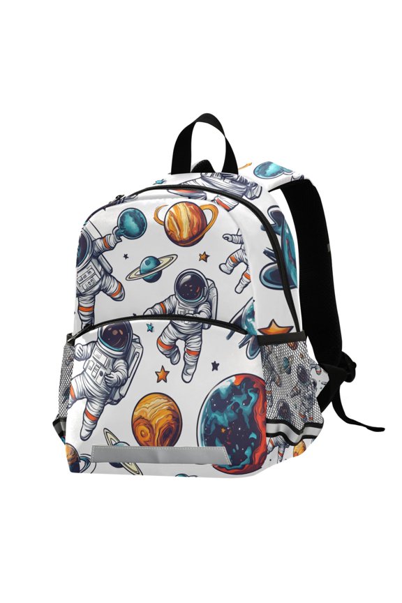 Astronaut Planet School Backpack Elementary Student Bookbag