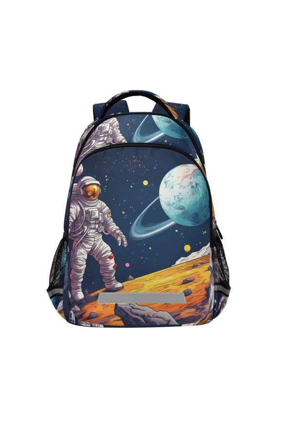 Astronaut Space Backpack Elementary School Bag Bookbag Travel Rucksack