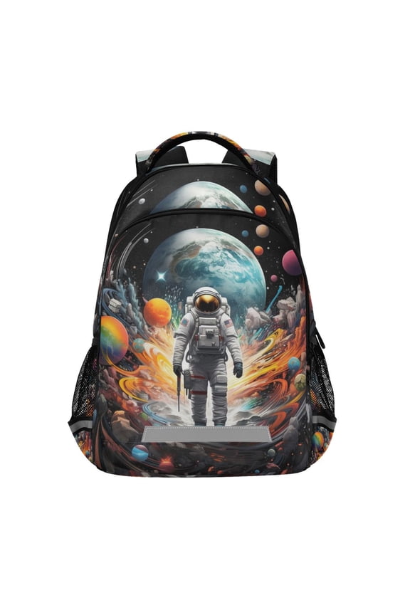 Astronaut Space Backpack Elementary School Bag Bookbag Travel Rucksack