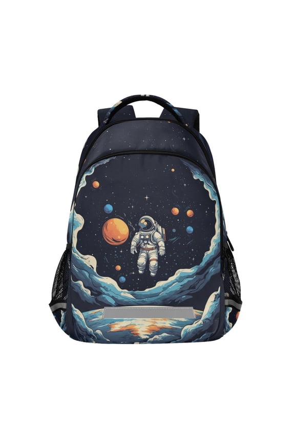 Astronaut Space Universe Backpack Elementary School Bag Bookbag Travel Rucksack