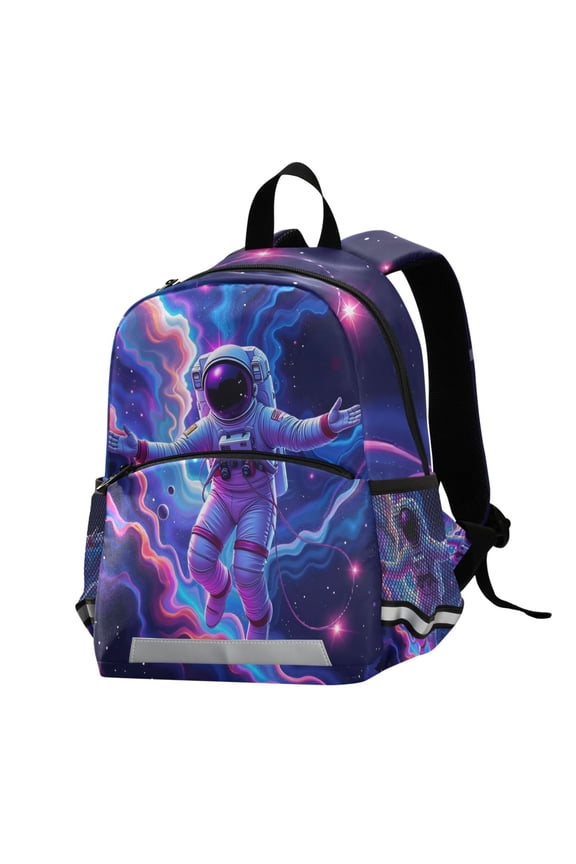 Astronaut at Starry Space School Backpack Elementary Student Bookbag