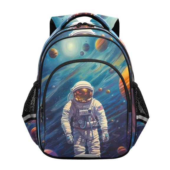 ALAZA Astronaut in Space School Backpack Elementary Bag Bookbag Travel Rucksack