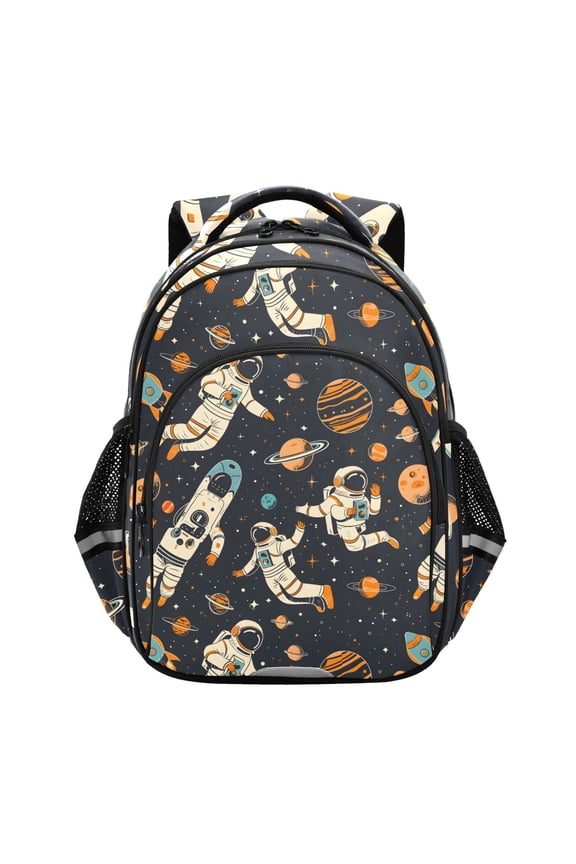 Astronauts Space Universe Planets School Backpack Elementary Bag Bookbag Travel Rucksack