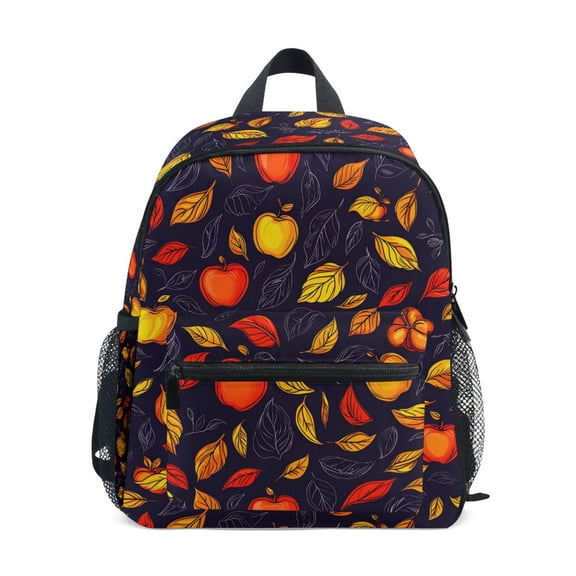 ALAZA Autumn Fruit Leaves School Backpack Small Bookbag Mini Bags