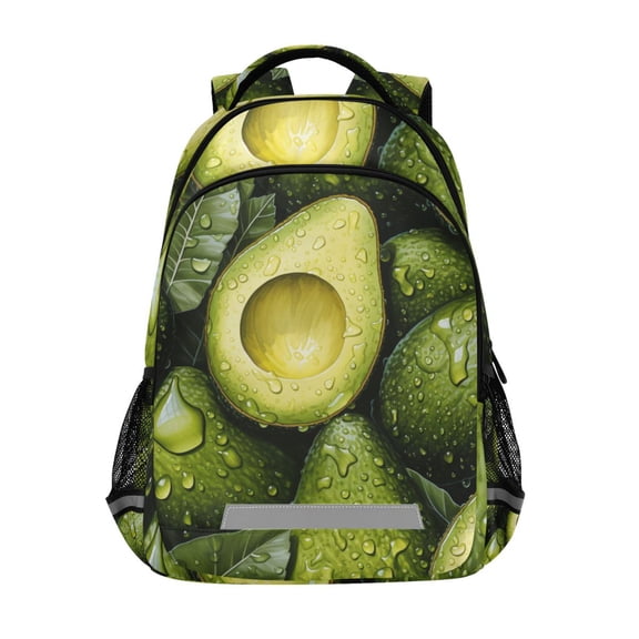 ALAZA Avocado Fruit Backpack Elementary School Bag Bookbag Travel Rucksack