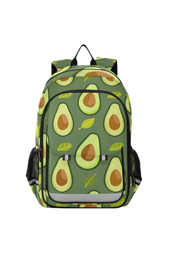 Avocado Print Laptop Backpack Purse Travel Bag Casual School Bookbag Rucksack for Women Men